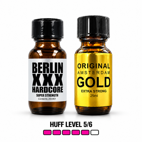 Berlin XXX Hardcore and Original Amsterdam GOLD duo with Huff Level 5 of 6
