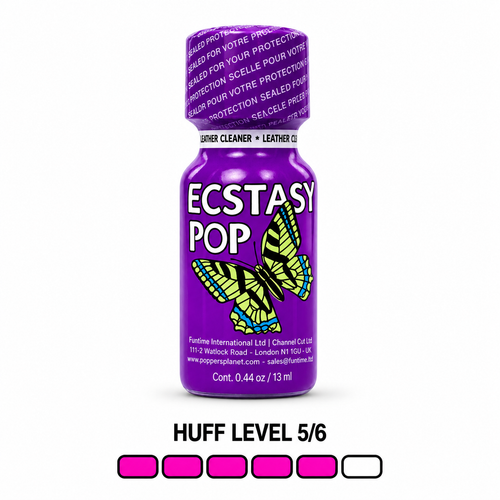 Ecstasy Pop 13 ml clean product image with Huff Level 5 of 6