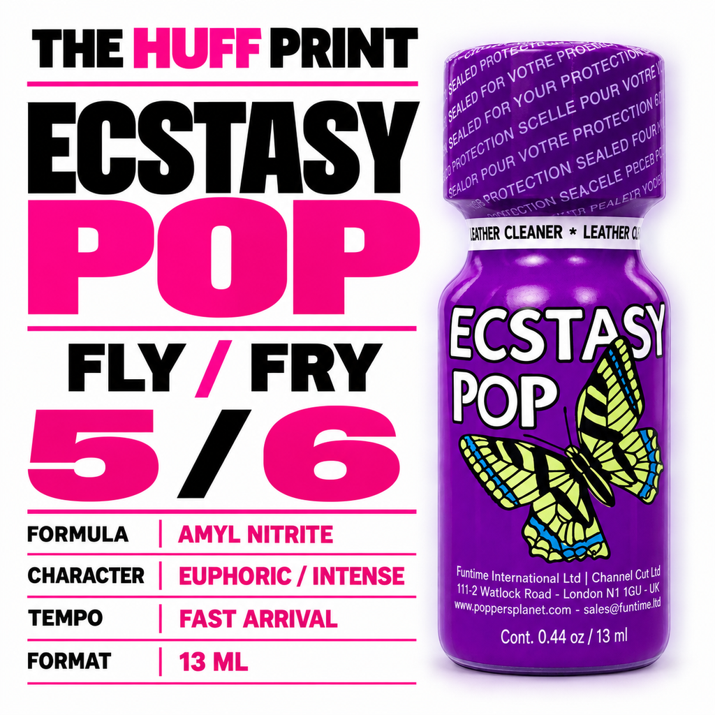 Ecstasy Pop 13 ml pure amyl Huff Print, level 5 of 6