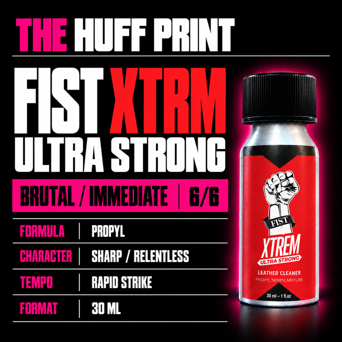 Fist XTRM Ultra Strong 30 ml Huff Print