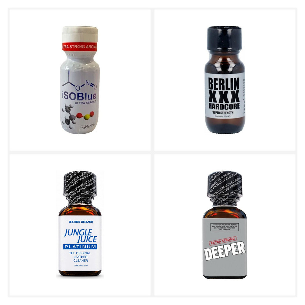 Hardcore Depth clean four-product grid — one bottle of each included product