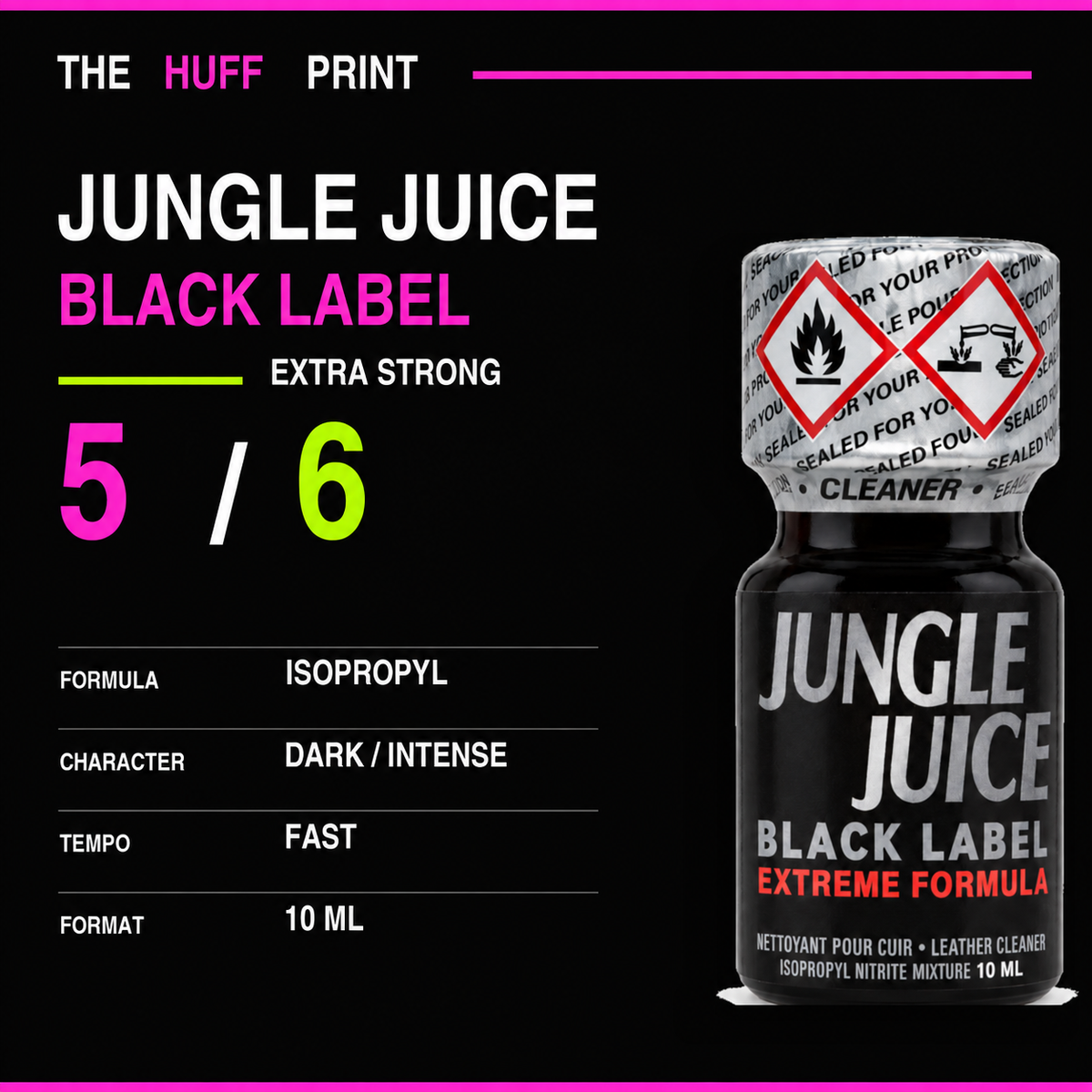 Jungle Juice Black Label Huff Print — isopropyl, Huff Level 5 of 6