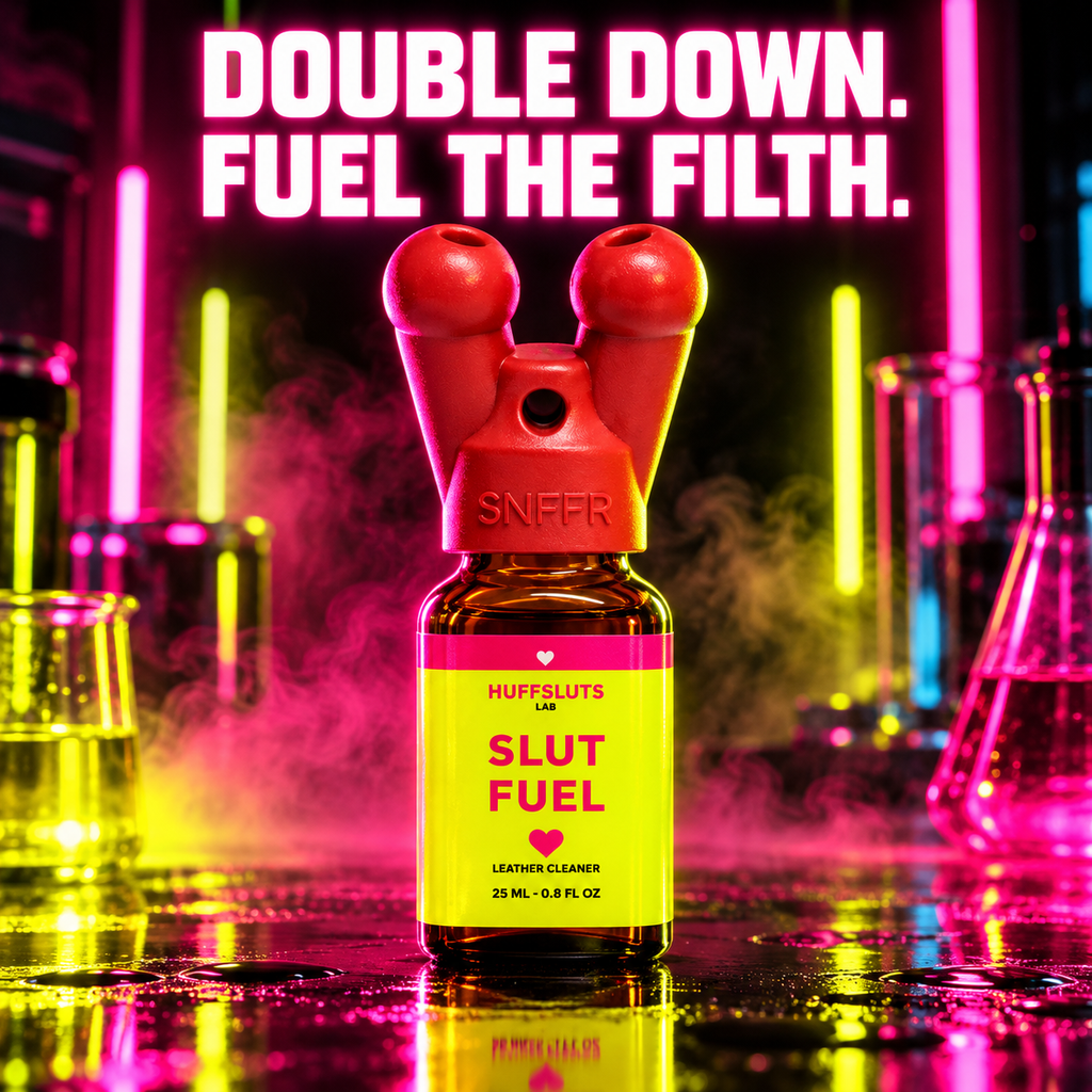 Large Double SNFFR red fitted to Slut Fuel 25 ml compatibility hero