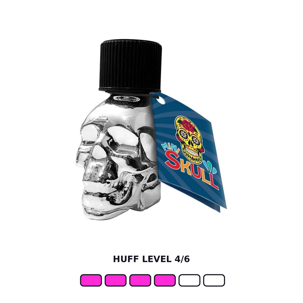 Mini Skull Quick Silver 15 ml clean front view — HUFF LEVEL 4/6