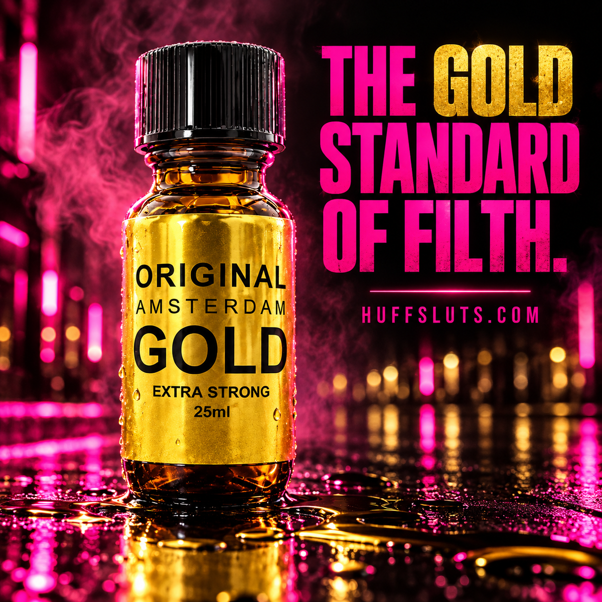 Original Amsterdam Gold 25 ml HuffSluts gold standard hero image