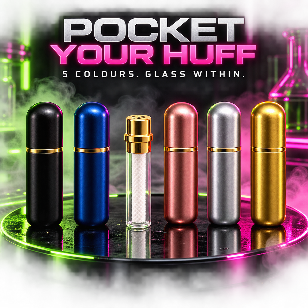 Pocket Your Huff five-colour inhaler hero image