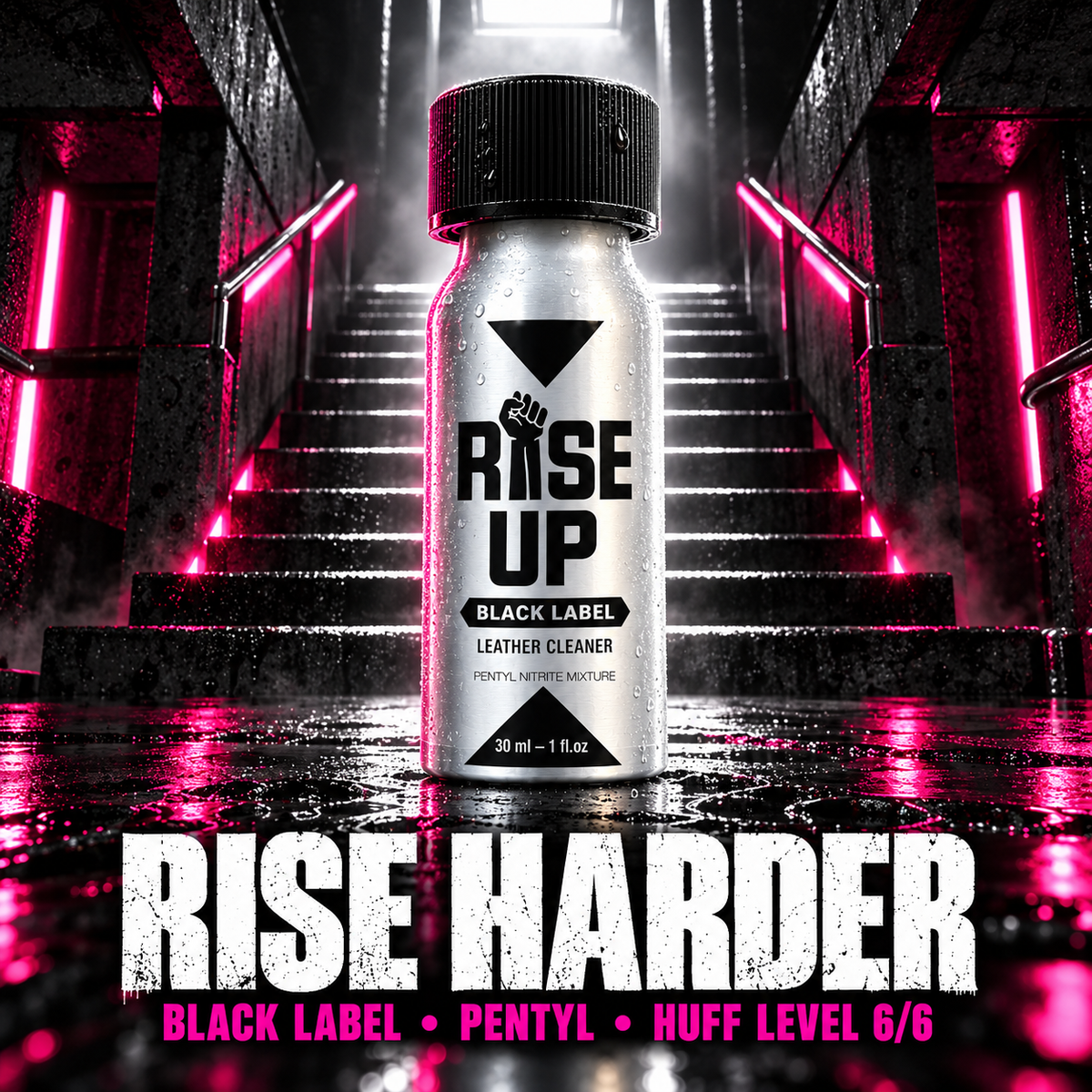 Rise Up Black Label 30 ml hero image — Rise Harder