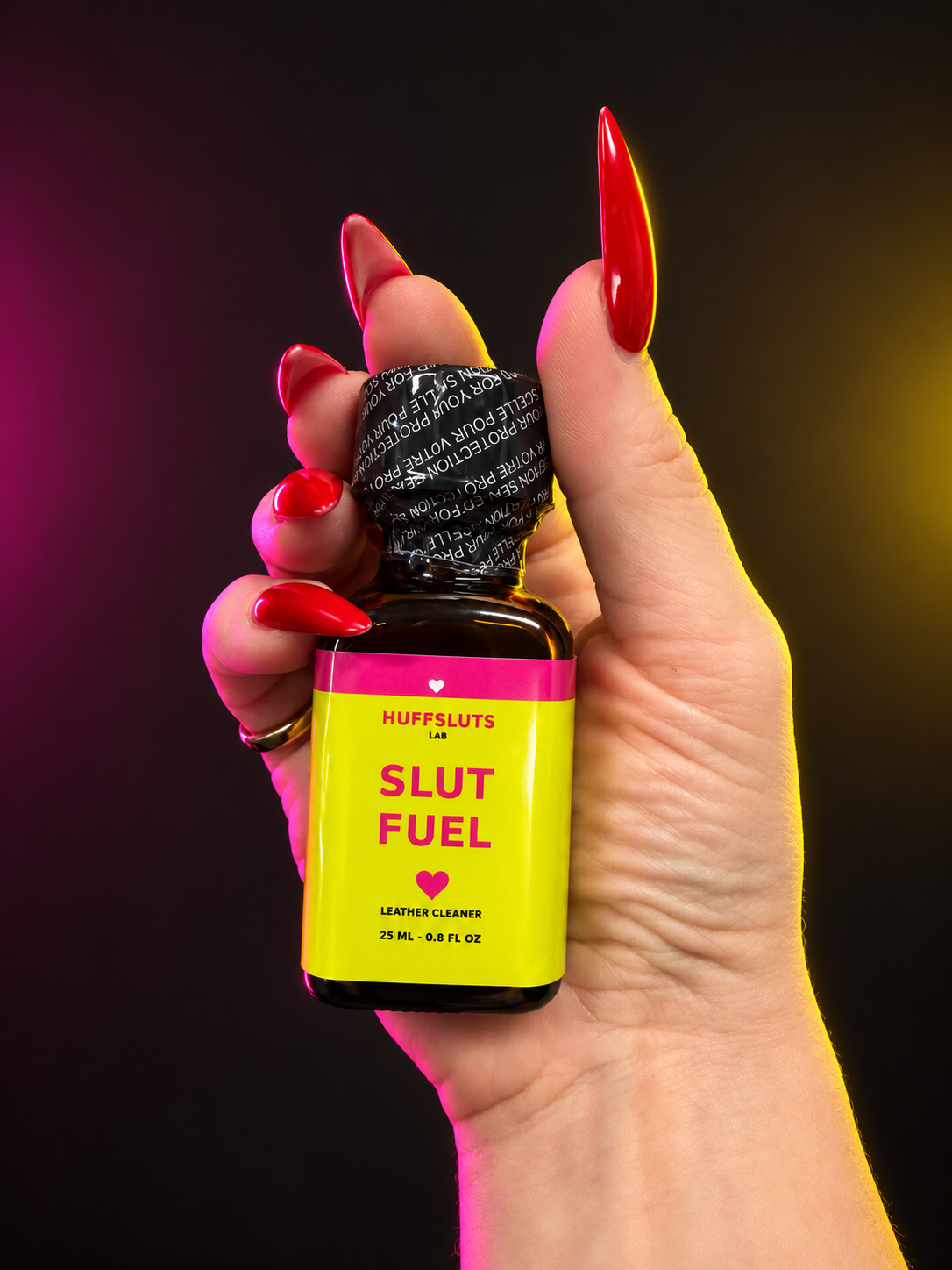 Slut Fuel held in hand as the personal hero image