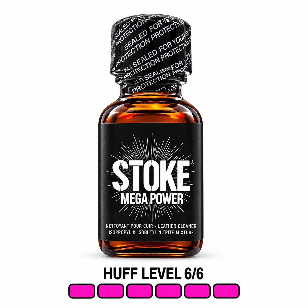 Stroke Mega Power 25 ml clean product image with Huff Level 6 of 6