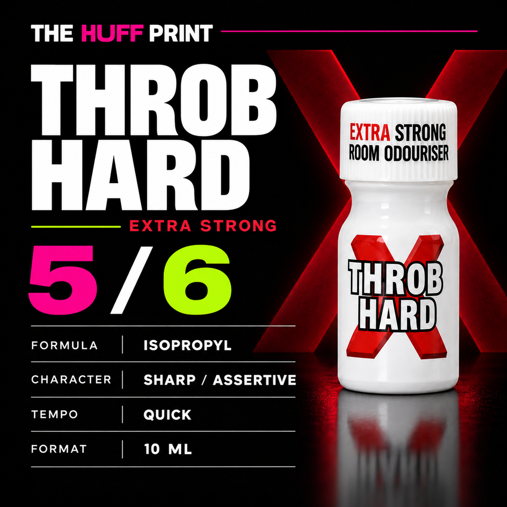 Throb Hard Huff Print: isopropyl, 5 of 6, sharp and assertive